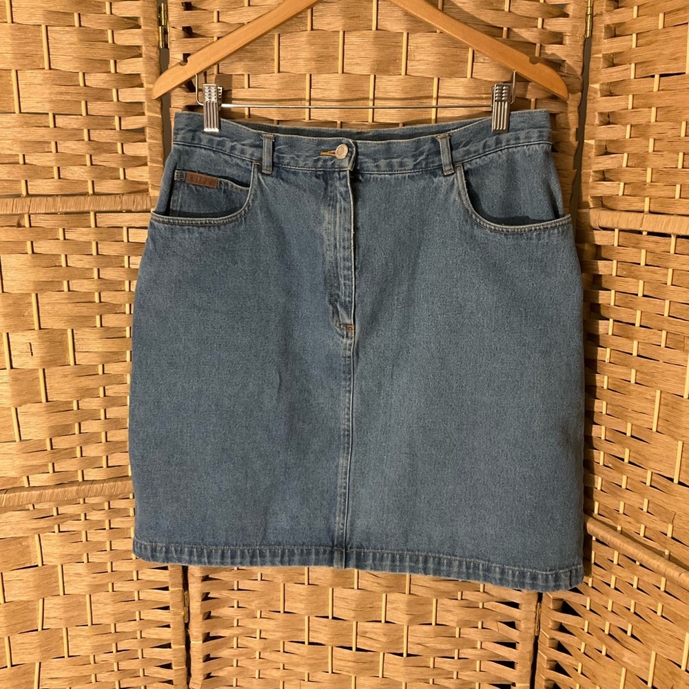 Vintage Pendleton Denim Skirt